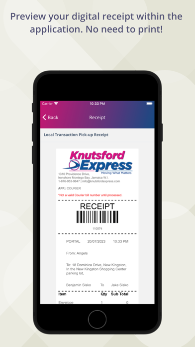 Knutsford Express Courier+ Screenshot