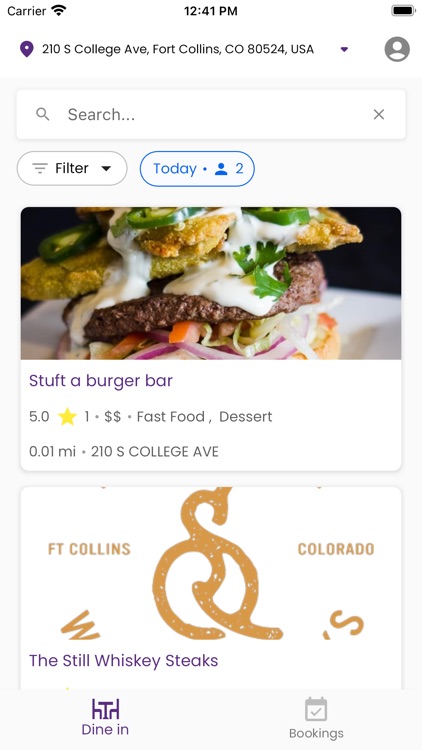 Smart Dining App