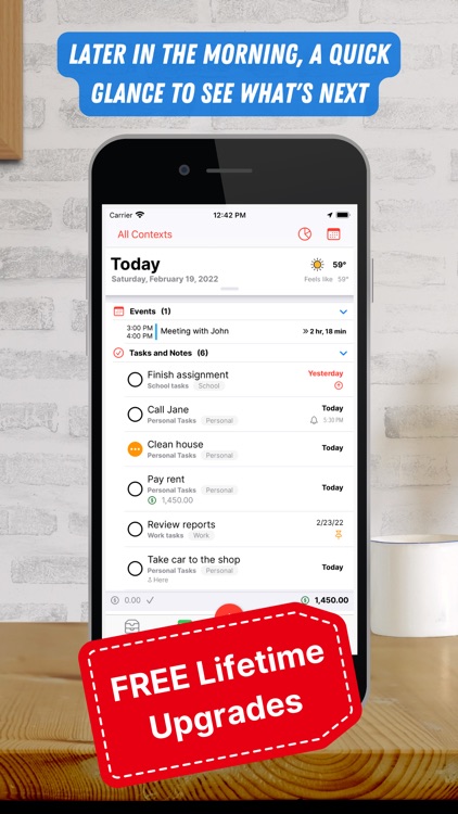 DefiniteList: To-dos, Calendar