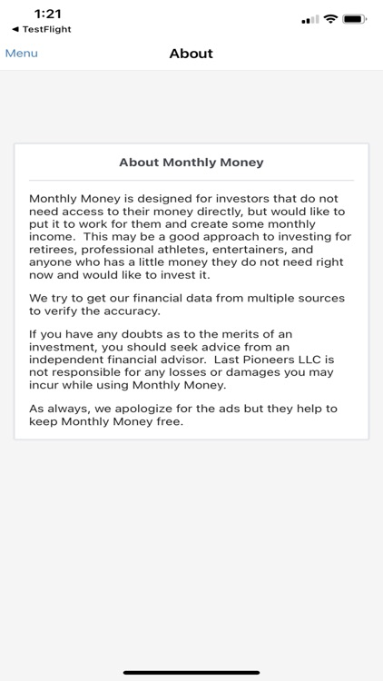 Monthly Money