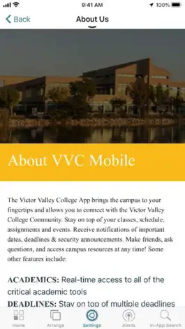 Game screenshot VictorValleyCollege Mobile App apk