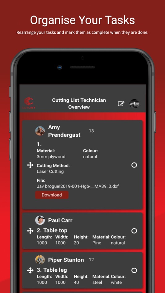 #6. Cut Lists (iOS) Bởi: Daniel Bush