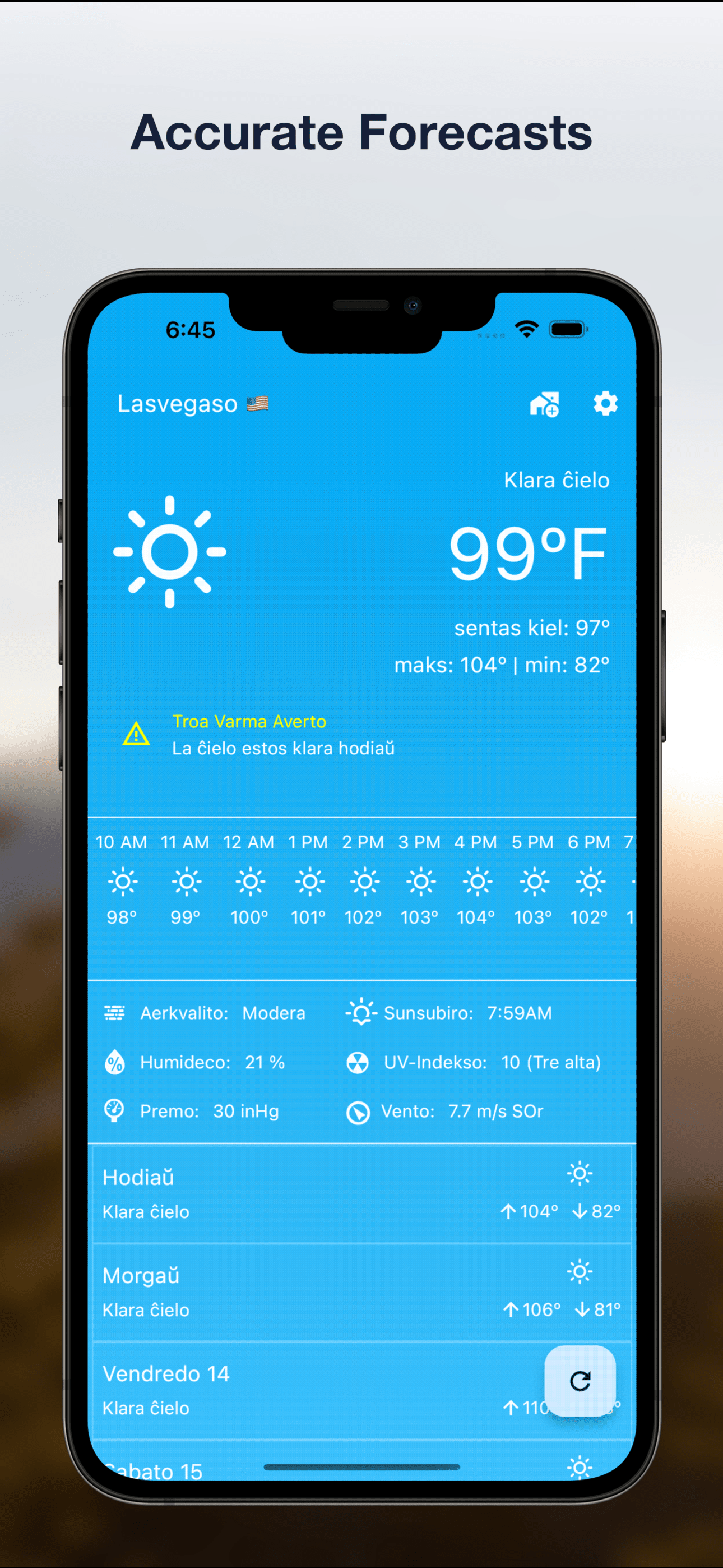 Vetero: Weather