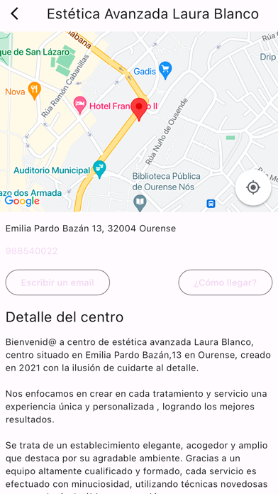 Laura Blanco Estética Avanzada Screenshot