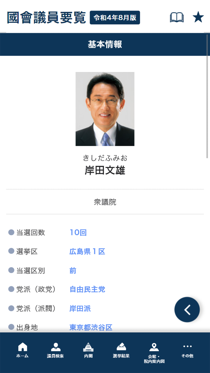 国会議員要覧 令和5年2月版