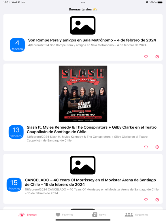 Screenshot #5 pour Conciertos Chile