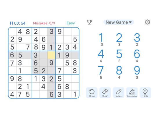 Screenshot #4 pour Landscape Sudoku - Big Number