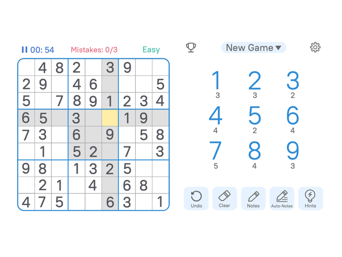 Landscape Sudoku - Big Number