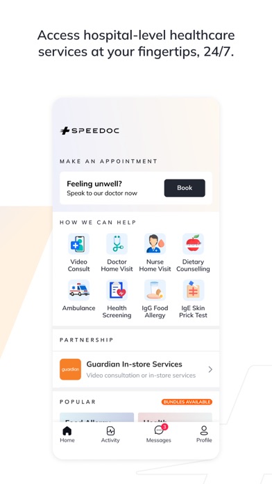 Speedoc - Care Comes to You Screenshot
