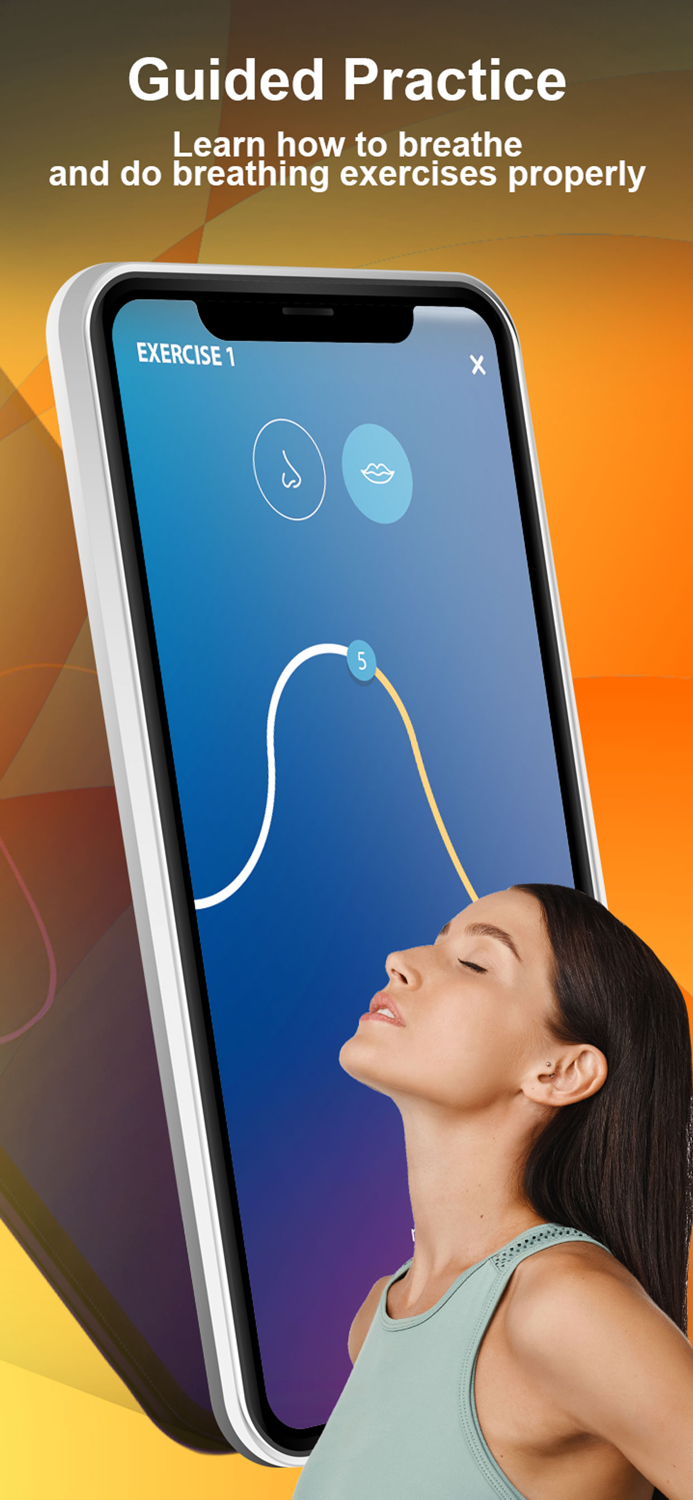 Guided Breathing Exercises App