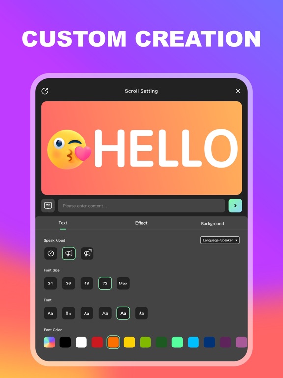 LED Banner Marquee Maker iPad screenshot 4 - Utilities app