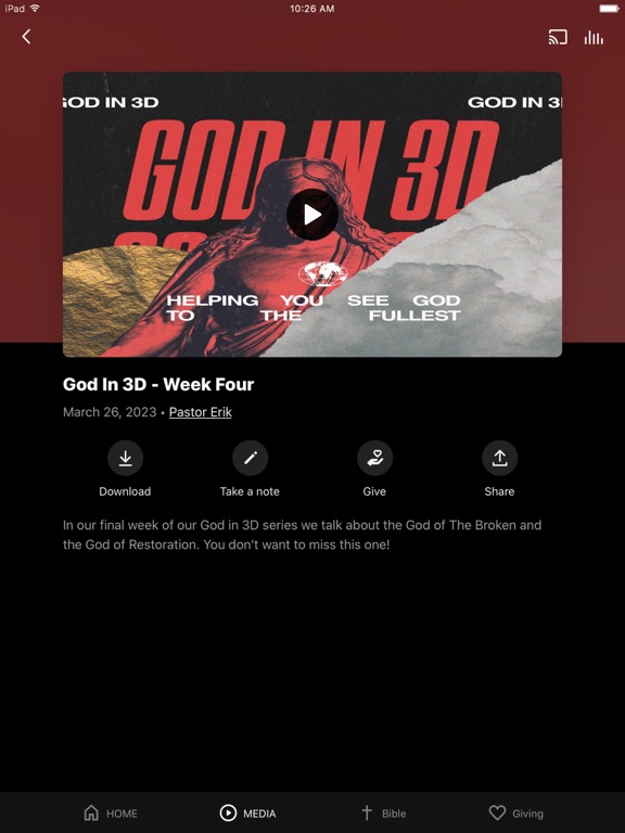 Axios Church iPad screenshot 3 - Education app