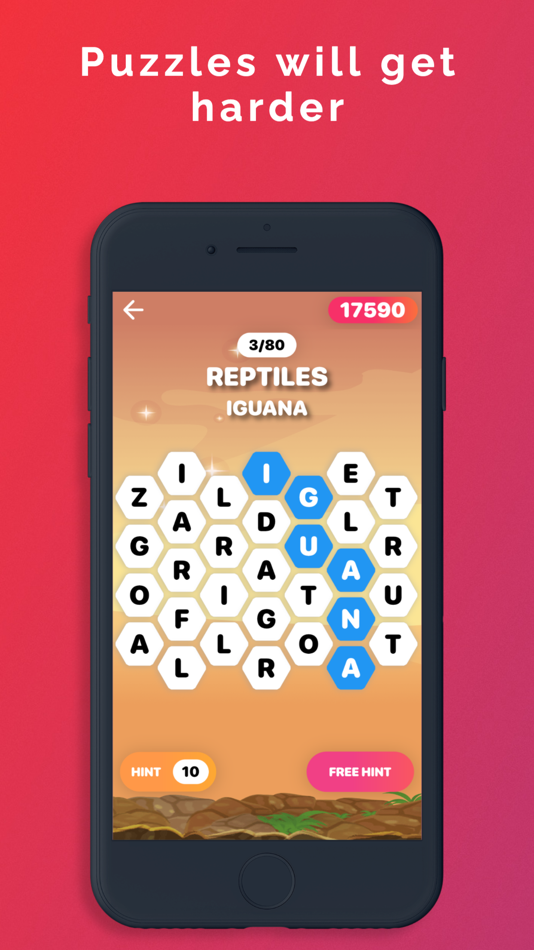 #3. Word Hive - Word Game (iOS) 由: Mobsmile Yazilim Hizmetleri Limited Sirketi