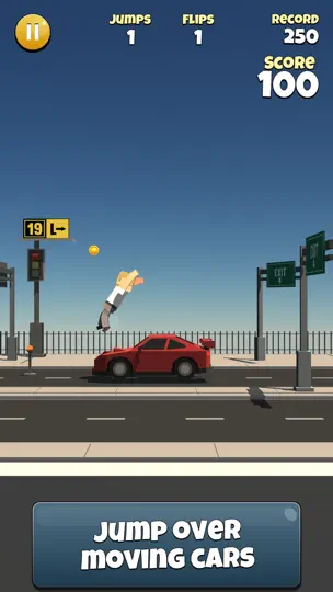 Screenshot von Backflipper: Flip City & Space auf dem iPhone 1