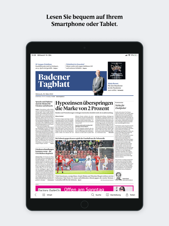 Screenshot #4 pour Badener Tagblatt E-Paper
