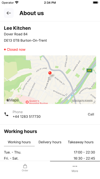Lee Kitchen Screenshot