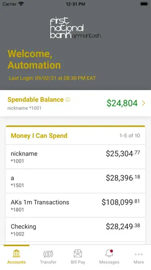First National Bank - McIntosh screenshot 3