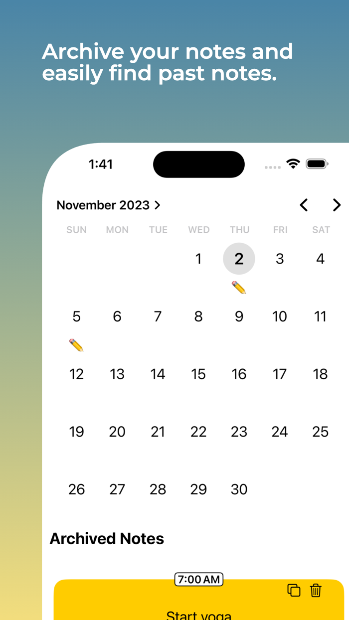 NoteClock Short Note Reminder