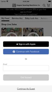 hayes sewing machine co iphone screenshot 1