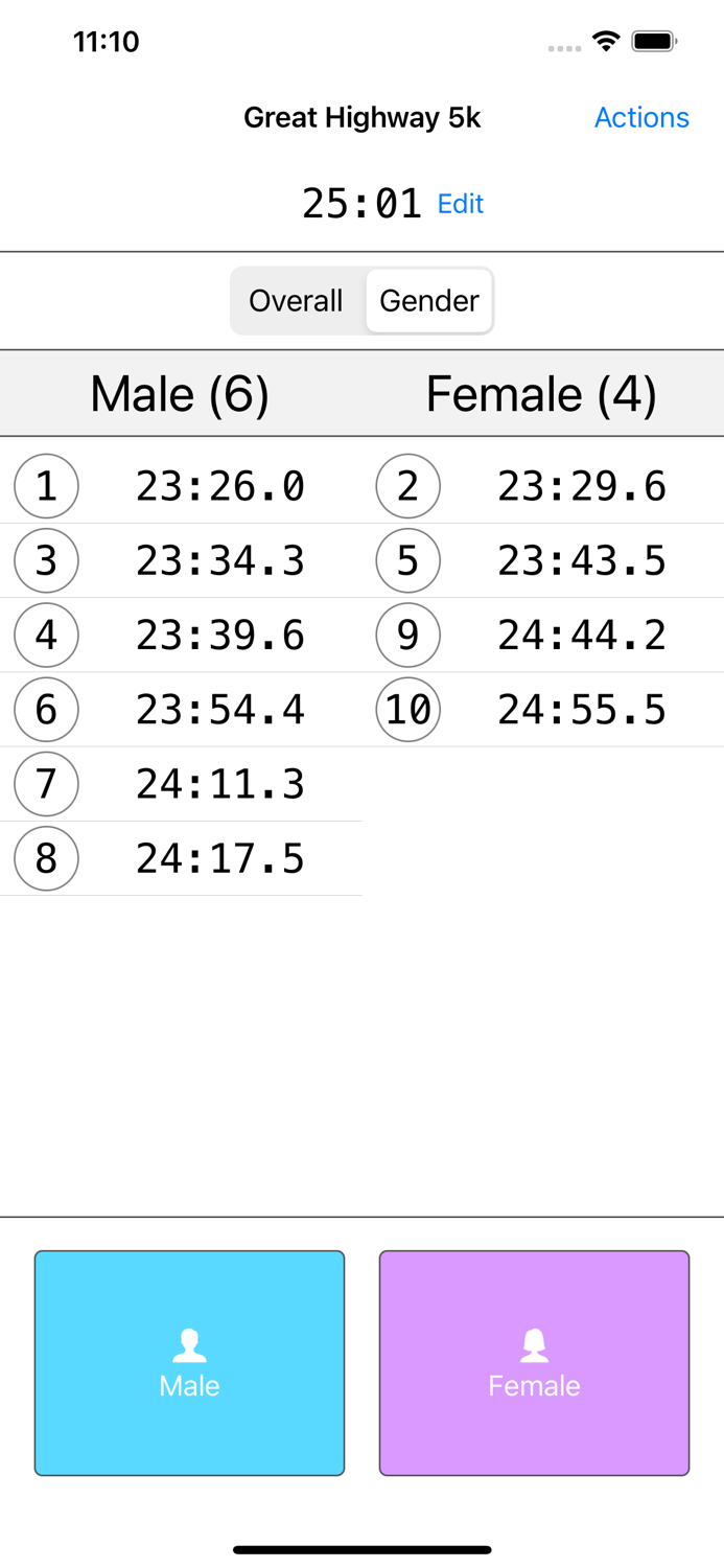 Swiftly Race Timer