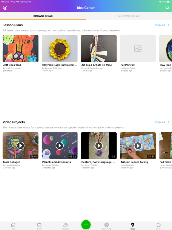 Artsonia iPad screenshot 8 - Education app