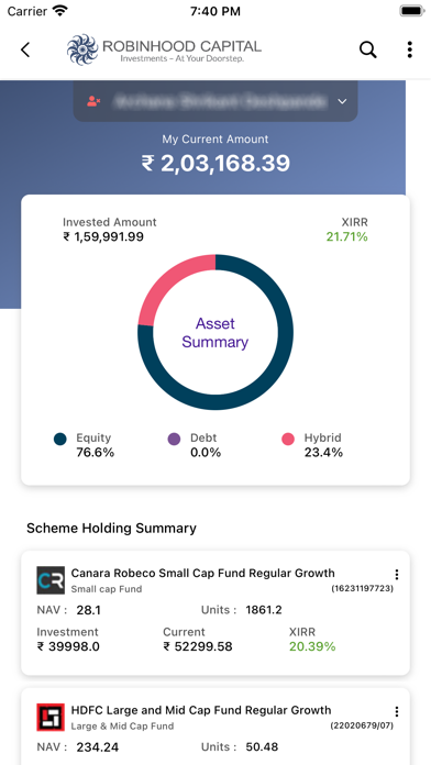 Robinhood Capital MF Screenshot