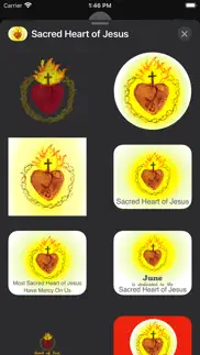 sacred heart of jesus stickers iphone screenshot 3