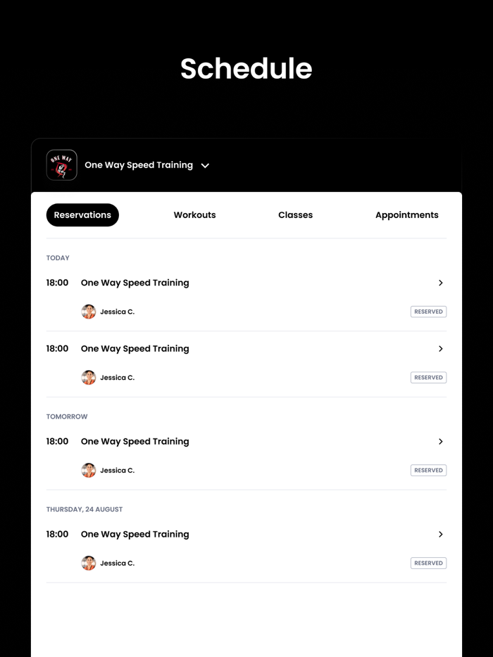 One Way Speed Training