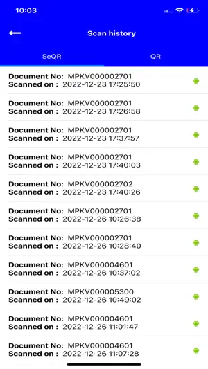 MPKV SeQR Scan screenshot 2