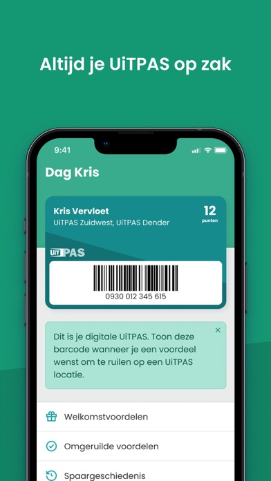 UiTPAS App Screenshot