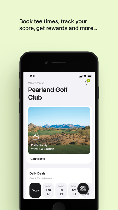 Pearland Golf Club Tee Times Screenshot