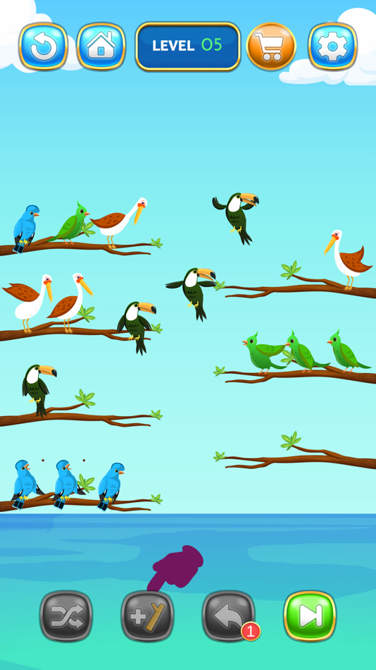 #4. Birdy Sort Matching Puzzle (iOS) By: DONSON TECH CO.,LTD