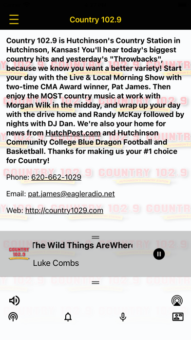 Country 102.9,  Hutchinson, KS Screenshot