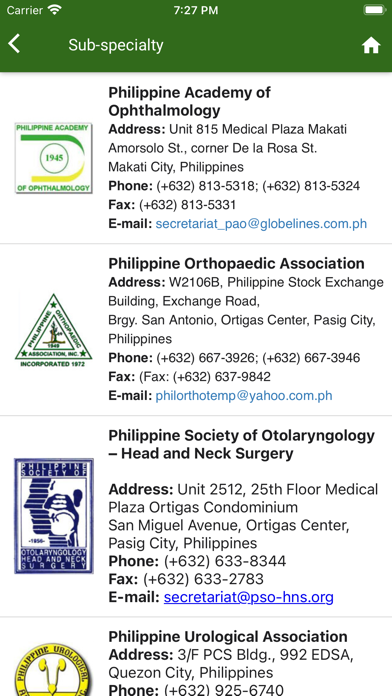 Philippine College of Surgeons Screenshot