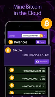 bitcoin mining (crypto miner) iphone screenshot 1