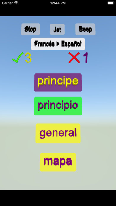Egitir Español Francés palabra Screenshot