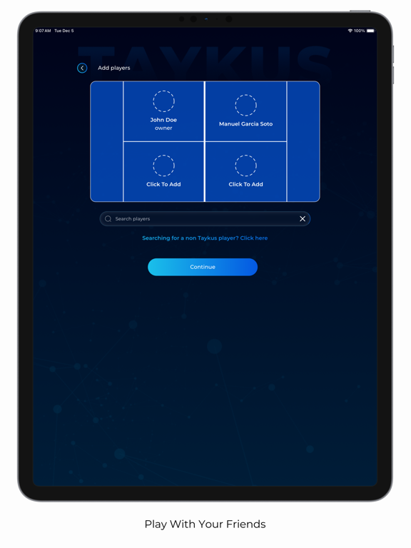 Taykus - Padel, tennis & more iPad screenshot 2 - Sports app