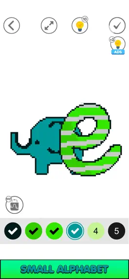 Game screenshot Alphabets Pixel Art No. Color mod apk