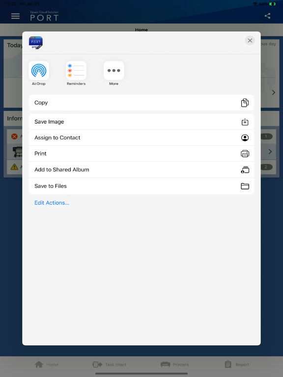 Epson Cloud Solution PORT iPad screenshot 6 - Productivity app