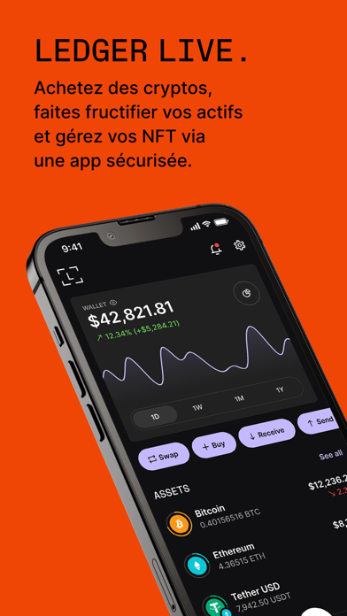 Screenshot #1 pour Ledger Live : app crypto & NFT
