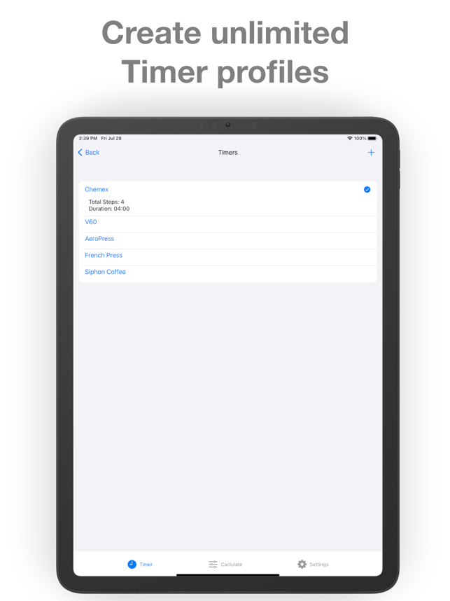 ‎Easy Coffee Timer - Pour Over Screenshot
