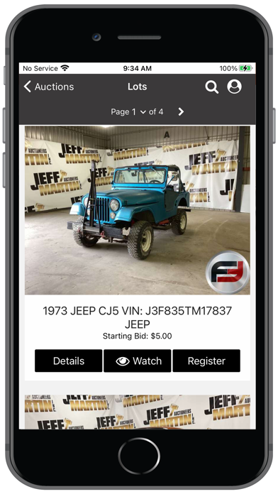 Freije & Freije Auctioneers Screenshot