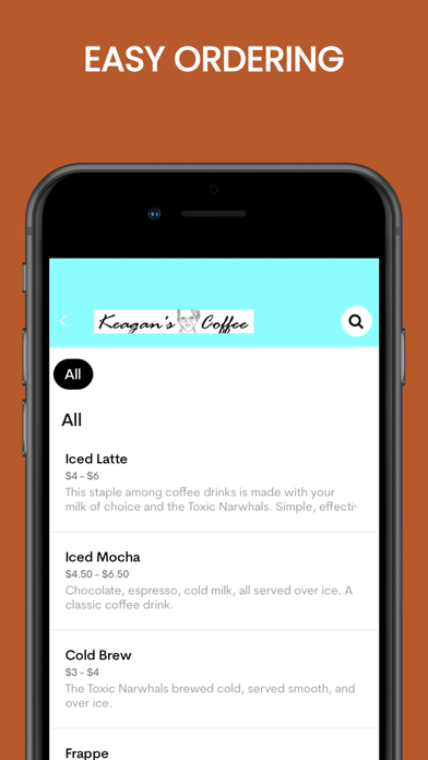 Keagan's Coffee Screenshot