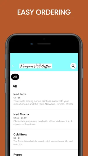 Keagan's Coffee iPhone Screenshot 4