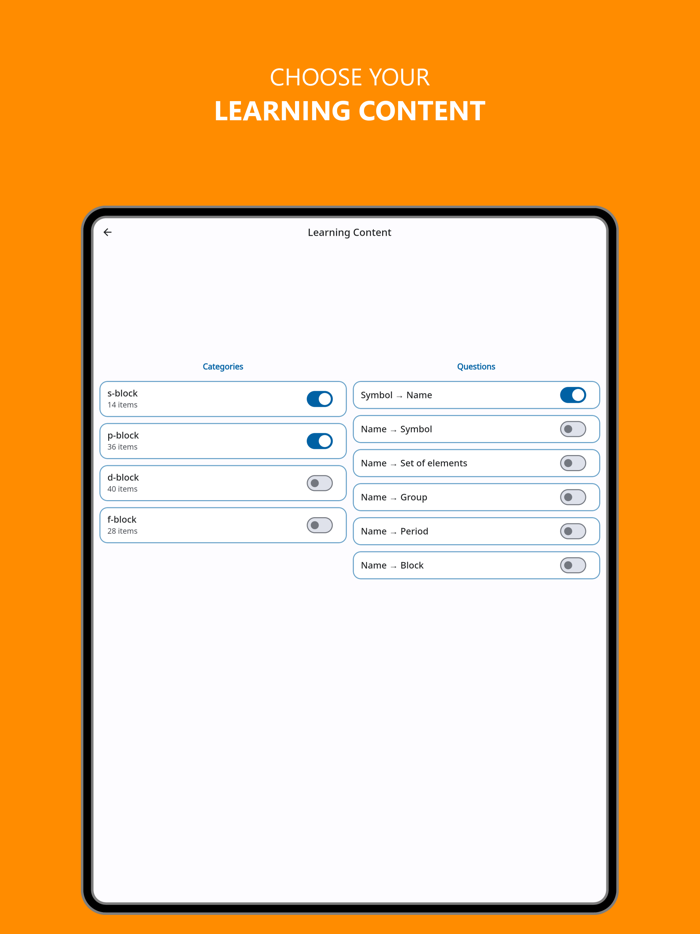 Learn Chemical Elements