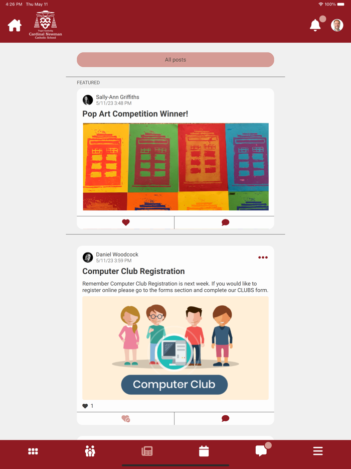 Cardinal Newman School App