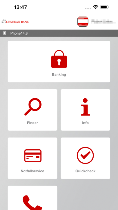 Generali Bank MobileBanking Screenshot