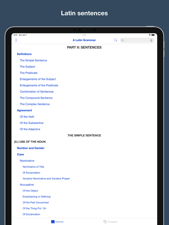 Screenshot #5 pour A Latin Grammar