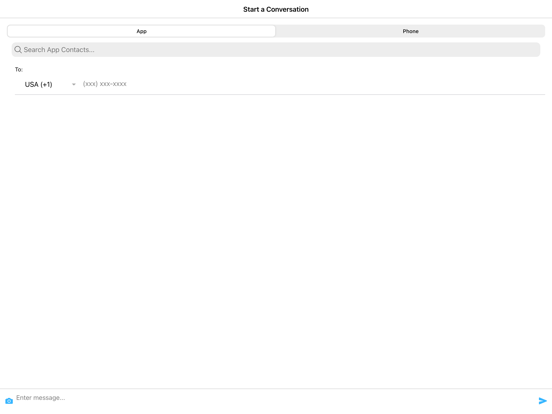CrispTel Messenger iPad screenshot 4 - Business app
