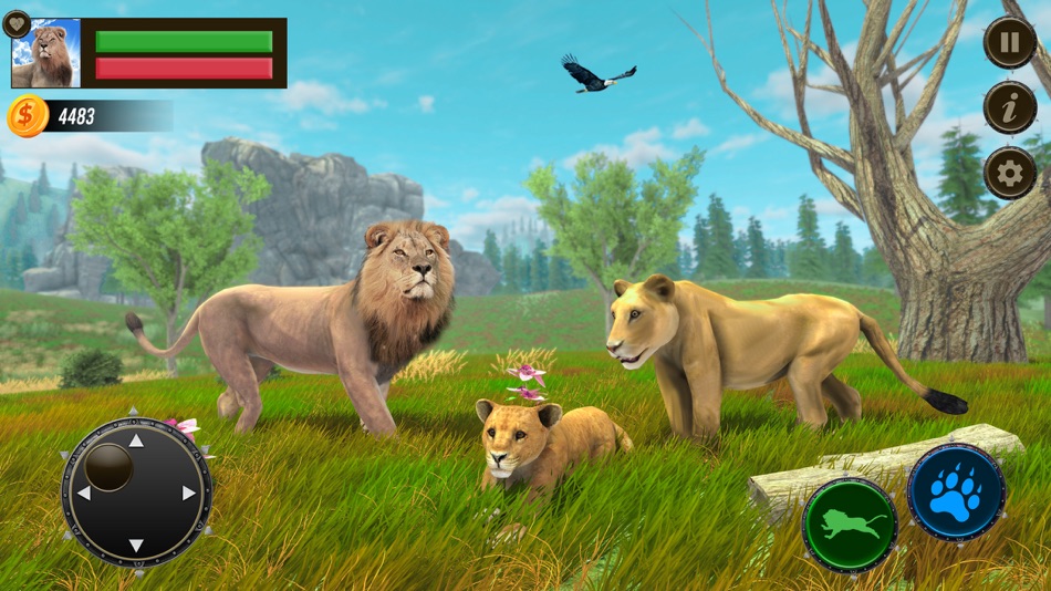 #5. Safari Lion Simulator Game 3D (iOS) Podle: shahroz shahzad butt